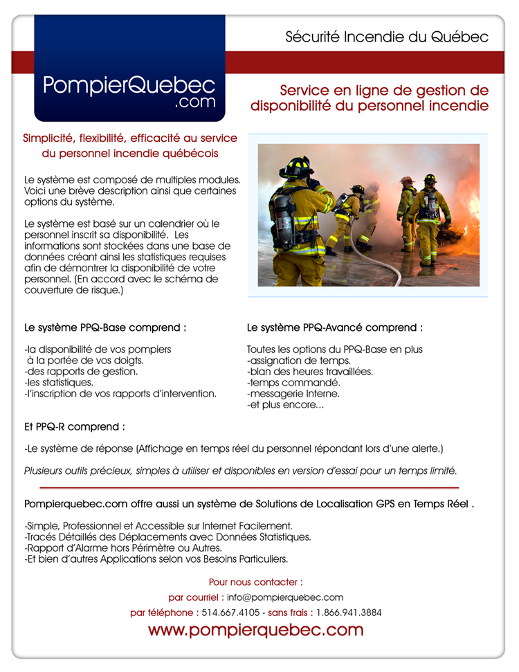 Explication du système pompierquebec.com